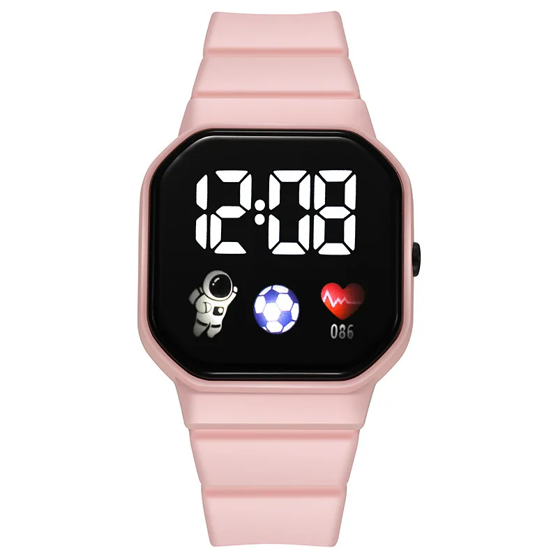 NEW LED Digital Watch For Kids Boys Girls Football Sports Watches Silicone Digital Watch Casual Childrens Electronic Wristwatch