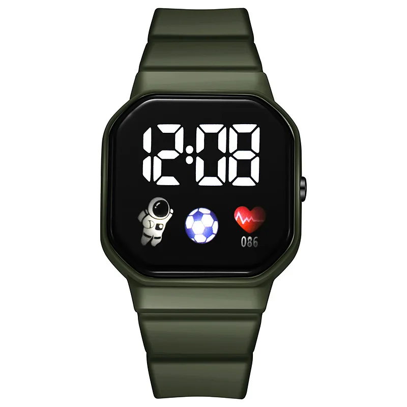 NEW LED Digital Watch For Kids Boys Girls Football Sports Watches Silicone Digital Watch Casual Childrens Electronic Wristwatch