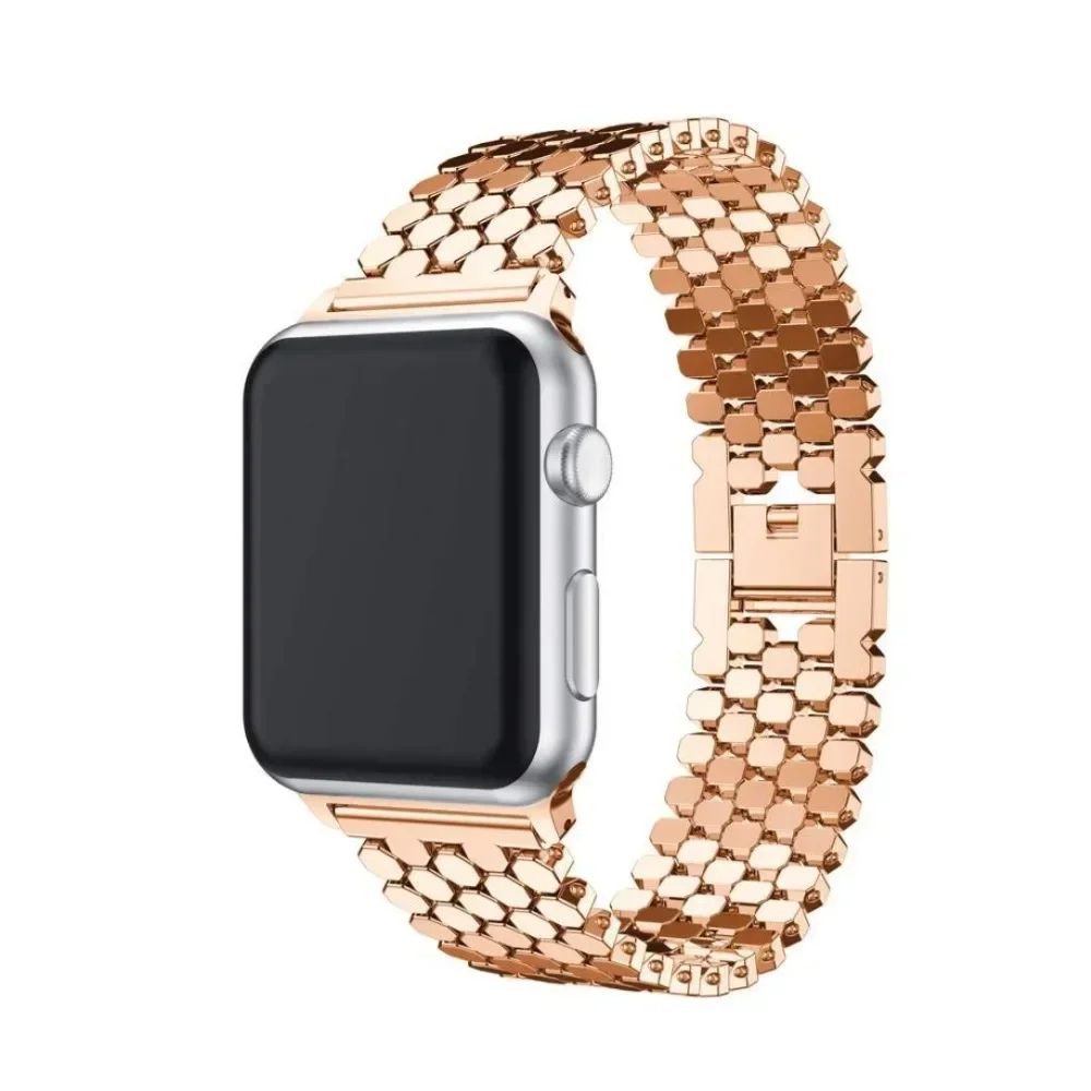 Stainless Steel Band for Apple Watch Ultra 2 Band 45mm 42mm 40mm 41mm 44mm Metal Strap for IWatch Series 9 8 7 6 SE 5 4 Bracelet