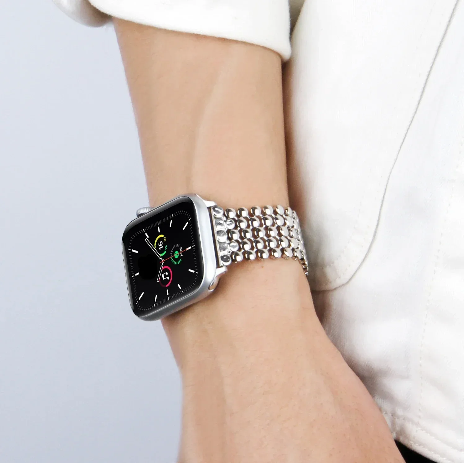 Stainless Steel Band for Apple Watch Ultra 2 Band 45mm 42mm 40mm 41mm 44mm Metal Strap for IWatch Series 9 8 7 6 SE 5 4 Bracelet