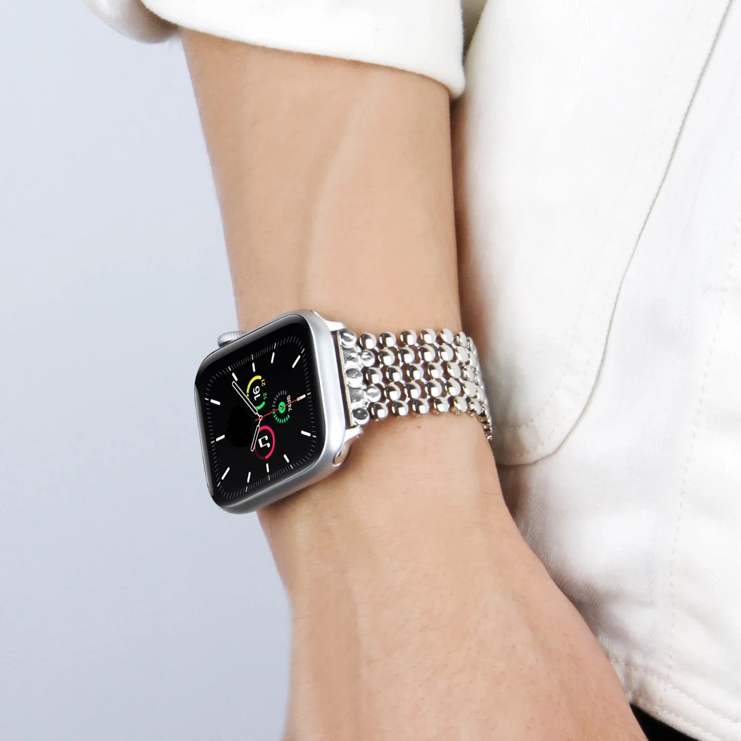 Stainless Steel Band for Apple Watch Ultra 2 Band 45mm 42mm 40mm 41mm 44mm Metal Strap for IWatch Series 9 8 7 6 SE 5 4 Bracelet