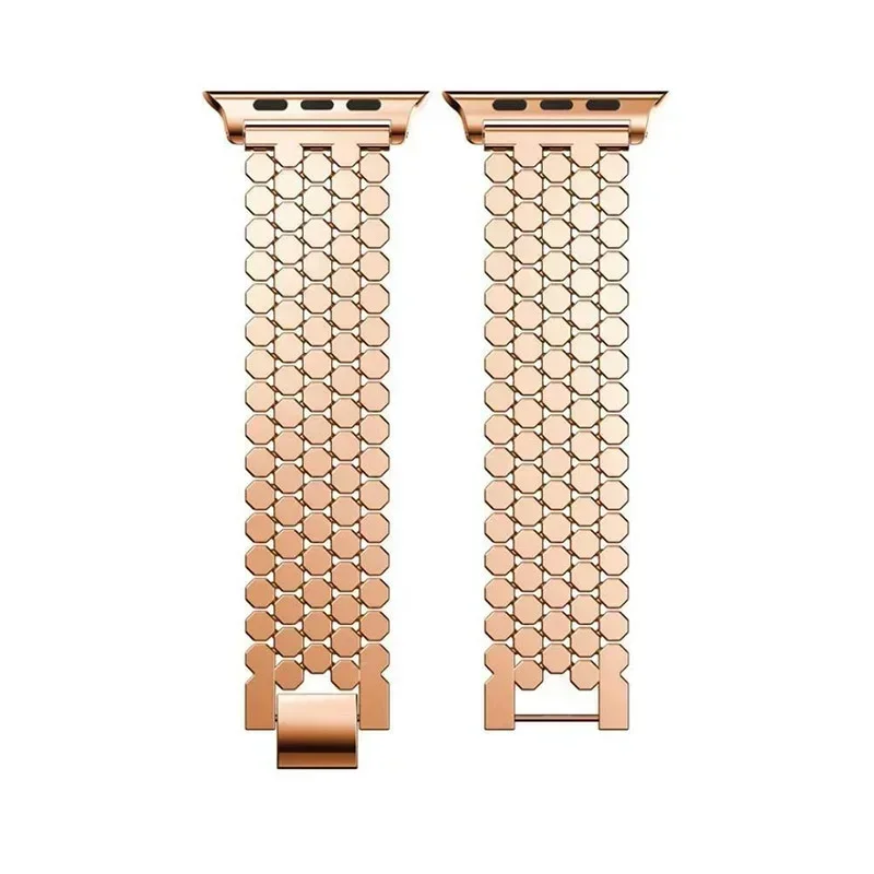 Stainless Steel Band for Apple Watch Ultra 2 Band 45mm 42mm 40mm 41mm 44mm Metal Strap for IWatch Series 9 8 7 6 SE 5 4 Bracelet