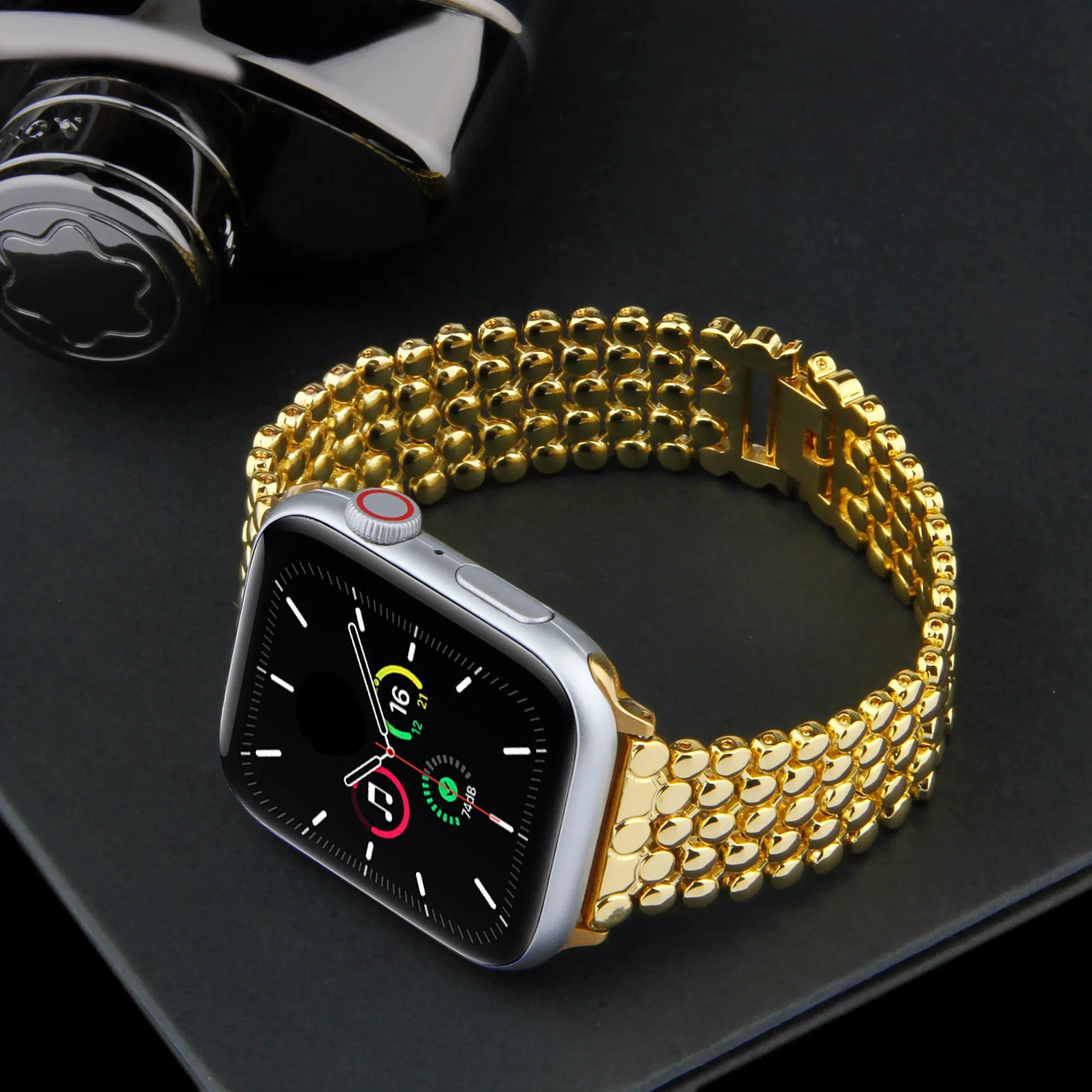 Stainless Steel Band for Apple Watch Ultra 2 Band 45mm 42mm 40mm 41mm 44mm Metal Strap for IWatch Series 9 8 7 6 SE 5 4 Bracelet