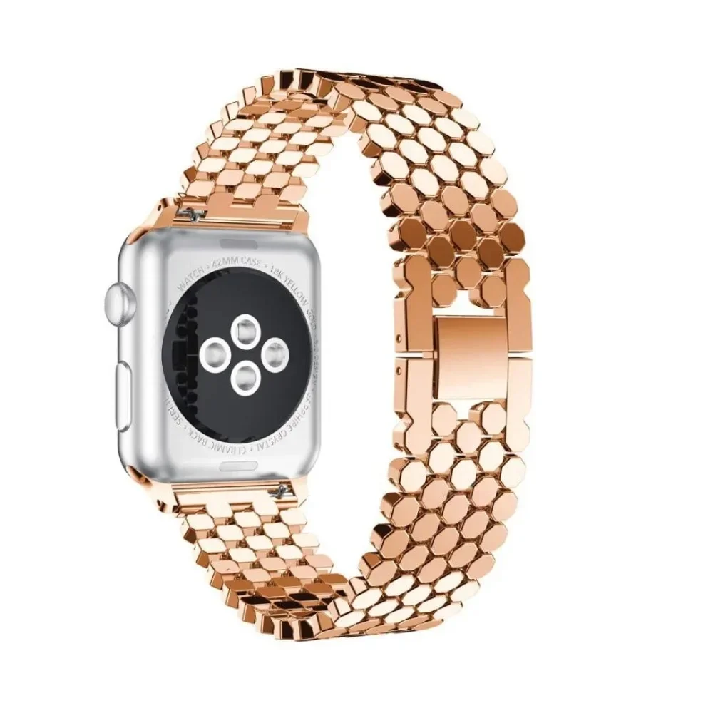 Stainless Steel Band for Apple Watch Ultra 2 Band 45mm 42mm 40mm 41mm 44mm Metal Strap for IWatch Series 9 8 7 6 SE 5 4 Bracelet