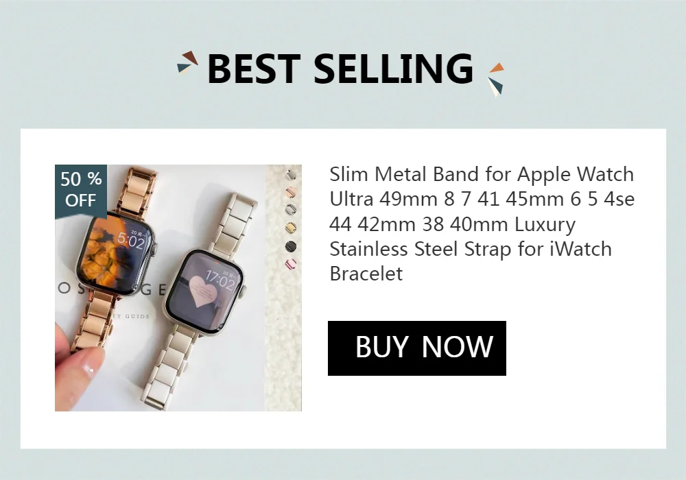 Women Stainless Steel Slim Bracelet For Apple watch Ultra 4 3 2 12 11 9 49mm 40 42 41 45 46mm Band for iWatch Luxury Metal Strap