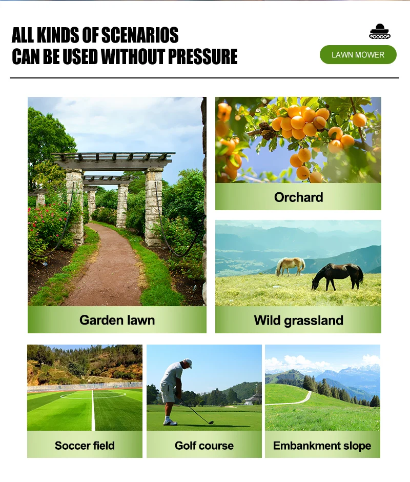 Customized New Agriculture Farm Garden Lawn Mower - Remote Control RC Model with Thickened Anti-slip Tracks