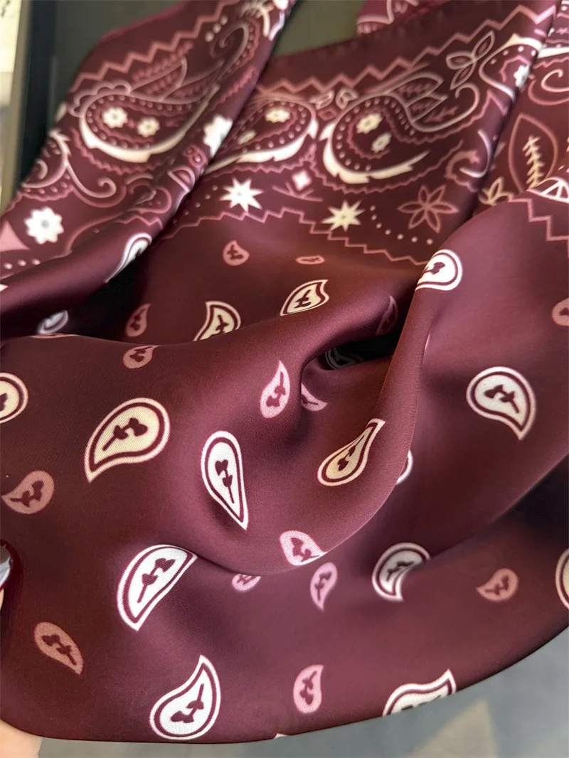 Scarf Designer Hijab Silk Women's Shawl Wraps Bandana Headband Ribbon Headscarf Neckerchief Handkerchief Luxury Brands Femme