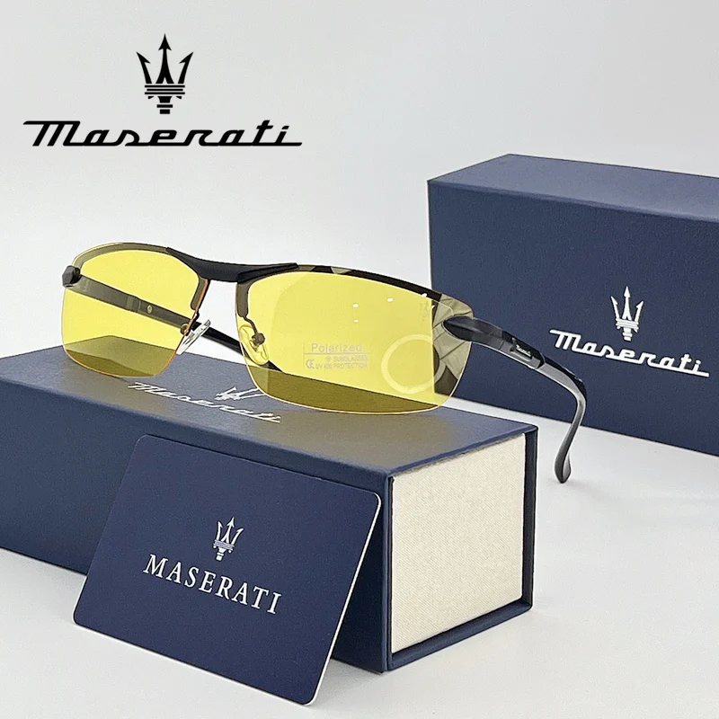 MASERATI Glasses Luxury Polarized Sunglasses UV400 for Men Women Trendy Driving Glasses High End Fashion & Premium Quality