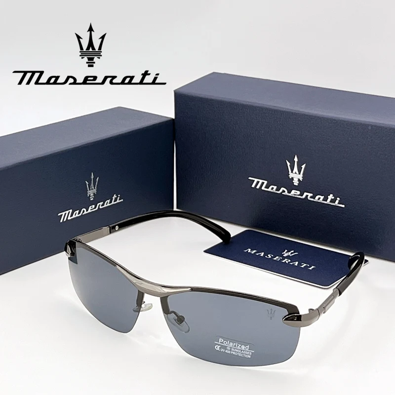 MASERATI Glasses Luxury Polarized Sunglasses UV400 for Men Women Trendy Driving Glasses High End Fashion & Premium Quality