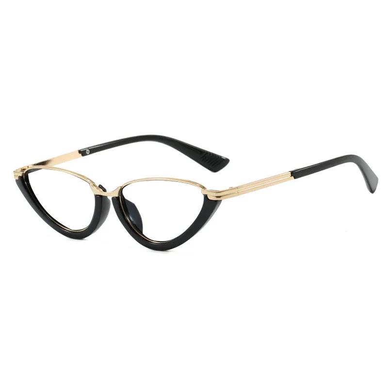 Designer Cat Eye Negative Diopter Prescription Myopia Glasses Small Frame Women Anti Blue Light Nearsighted Eyewear-0.50 To-6.0