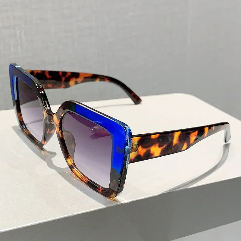 Vintage Luxury Brand Designer Square Big Frame Sunglasses Women For Men Sun Glasses Punk Popular Outdoor Colorful Shades UV400