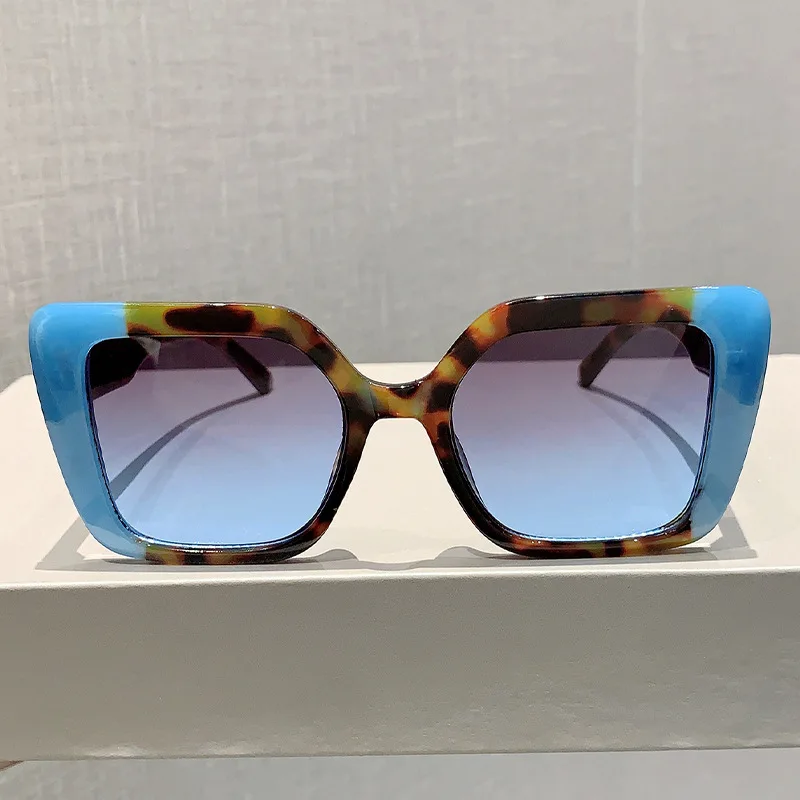 Vintage Luxury Brand Designer Square Big Frame Sunglasses Women For Men Sun Glasses Punk Popular Outdoor Colorful Shades UV400