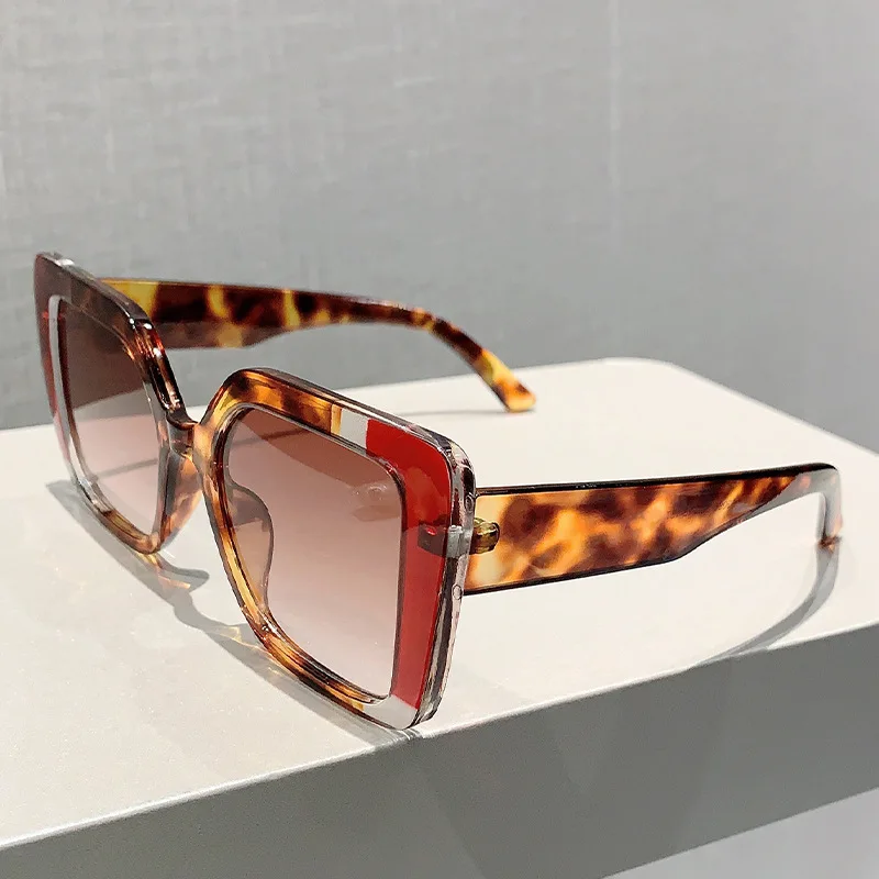 Vintage Luxury Brand Designer Square Big Frame Sunglasses Women For Men Sun Glasses Punk Popular Outdoor Colorful Shades UV400