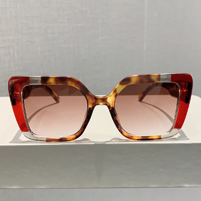 Vintage Luxury Brand Designer Square Big Frame Sunglasses Women For Men Sun Glasses Punk Popular Outdoor Colorful Shades UV400