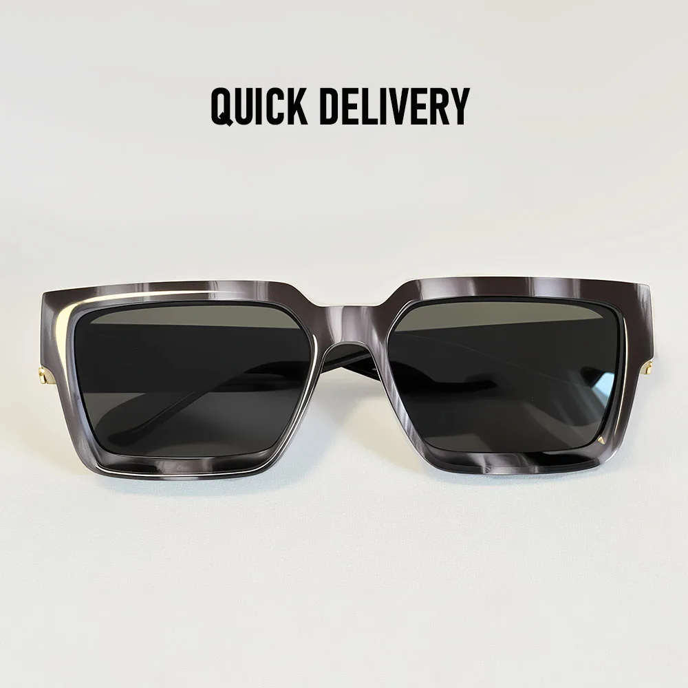 Brand Design Square Sunglass Men Vintage Retro Millionaire Sunglasses Women Thick Frame Fashion Glasses Dropshipping Gafas De So