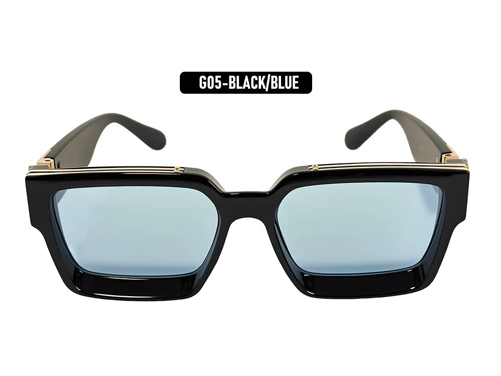 Brand Design Square Sunglass Men Vintage Retro Millionaire Sunglasses Women Thick Frame Fashion Glasses Dropshipping Gafas De So