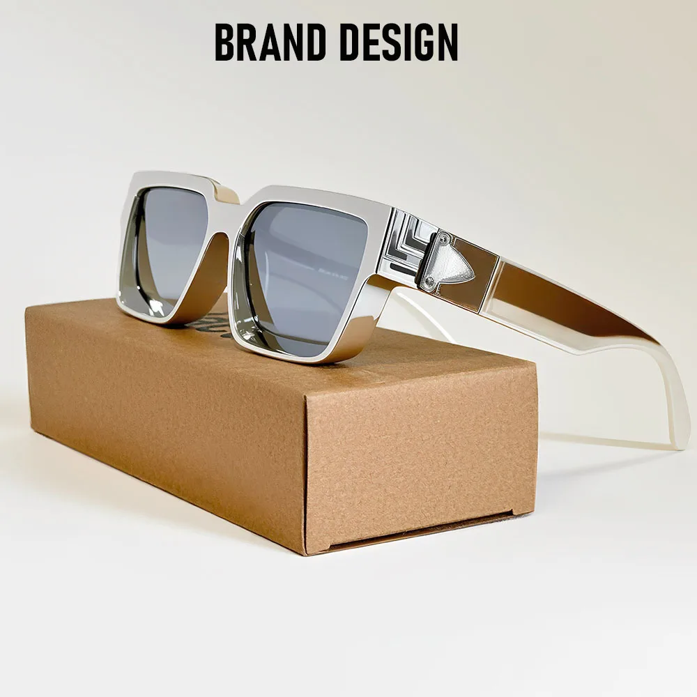 Brand Design Square Sunglass Men Vintage Retro Millionaire Sunglasses Women Thick Frame Fashion Glasses Dropshipping Gafas De So