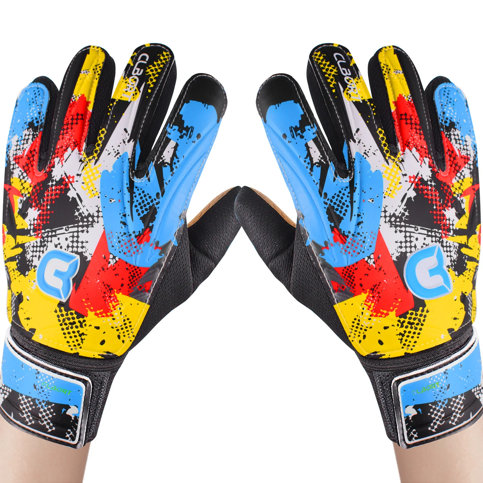 Soccer Goalkeeper Gloves, Graffiti Style Goalkeeper Gloves With Strong Grip, Non-Slip Soccer Gloves