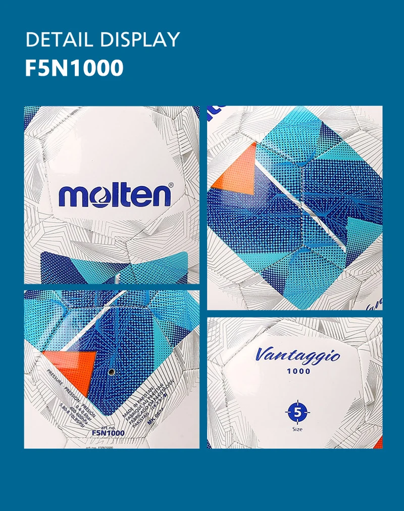 New Molten Soccer Balls Original Standard Size High Quality Outdoor Football Training Match Game League Men bola de futebol
