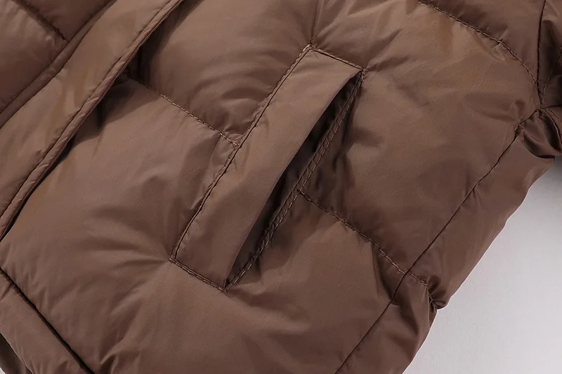 1pcs Boy Girl Coat Baby Winter Thick Down Jackets Kids Warm Plush Thicken Outerwear Clothes Fur Hooded Jacket Children Snowsuit