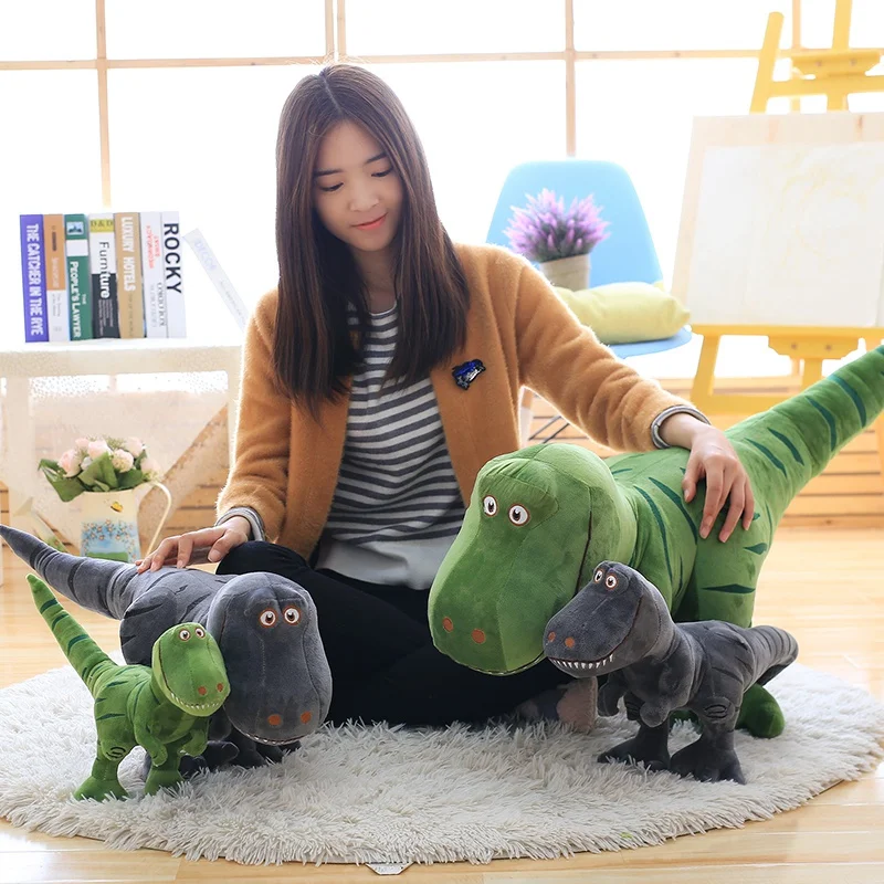 40-100CM New Dinosaur Plush Toys Cartoon Tyrannosaurus Cute Stuffed Dolls for Kids Children Boys Birthday Gift