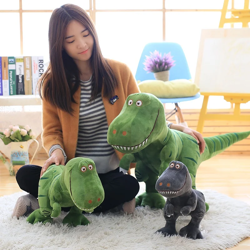 40-100CM New Dinosaur Plush Toys Cartoon Tyrannosaurus Cute Stuffed Dolls for Kids Children Boys Birthday Gift