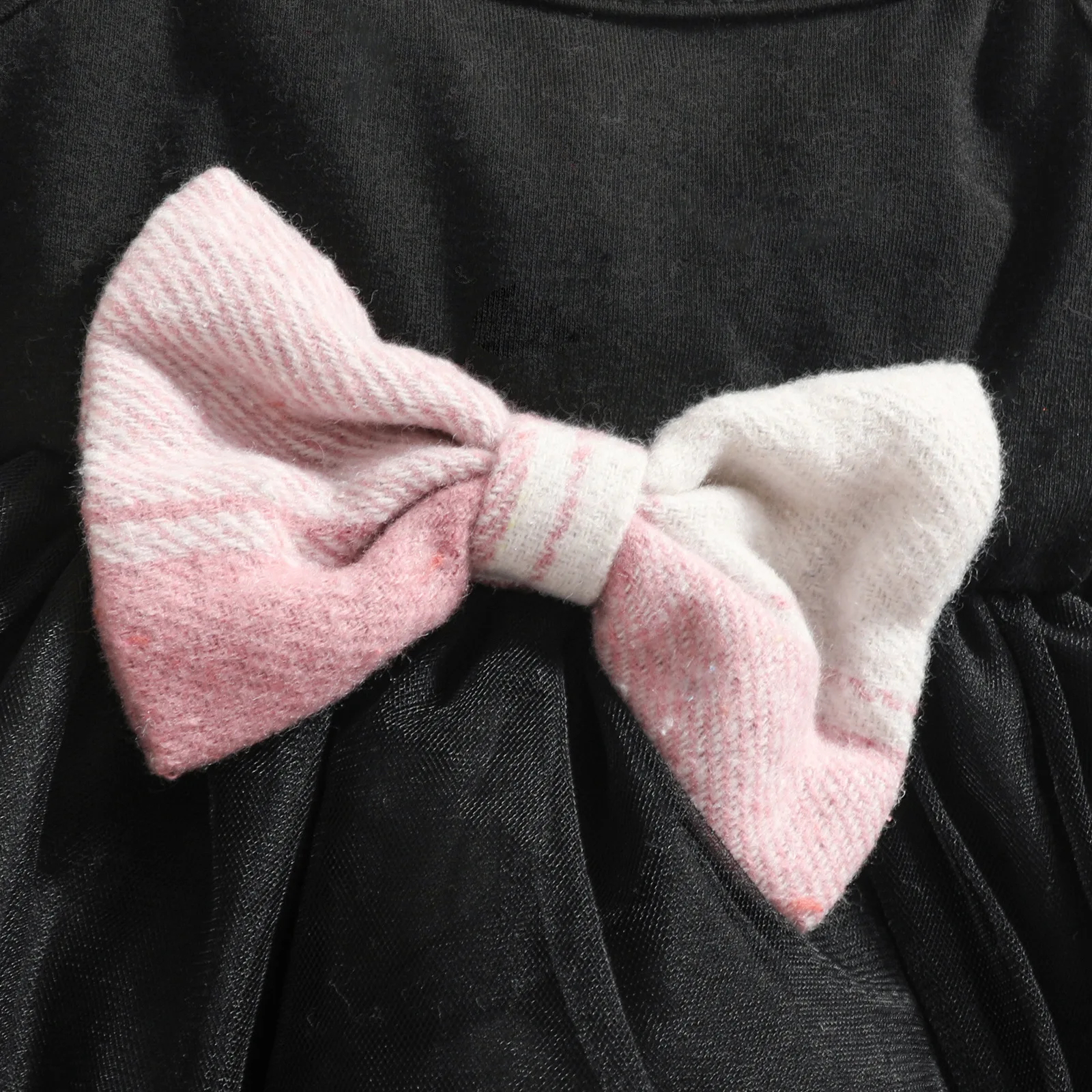 Children Baby Girls Clothes Fashion Lapel Pink Plaid Jacket+Black Mesh Dress For Girls Kids Dress Set 3pcs Baby Girl Outfit Sets