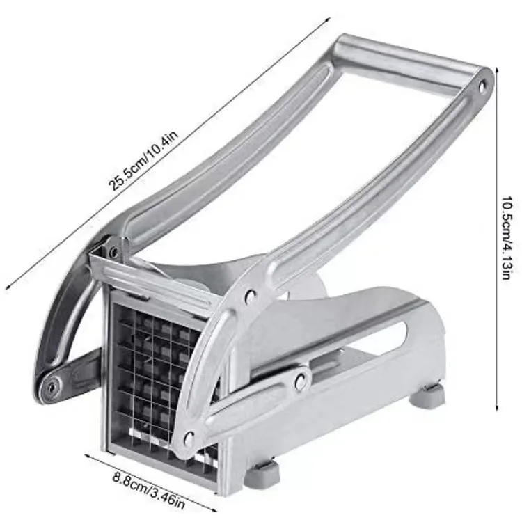 Manual Cutter French Fries Slicer Stainless Steel Potato Chips Maker Meat Chopper Dicer Cutting Machine Cooking Tool For Kitchen