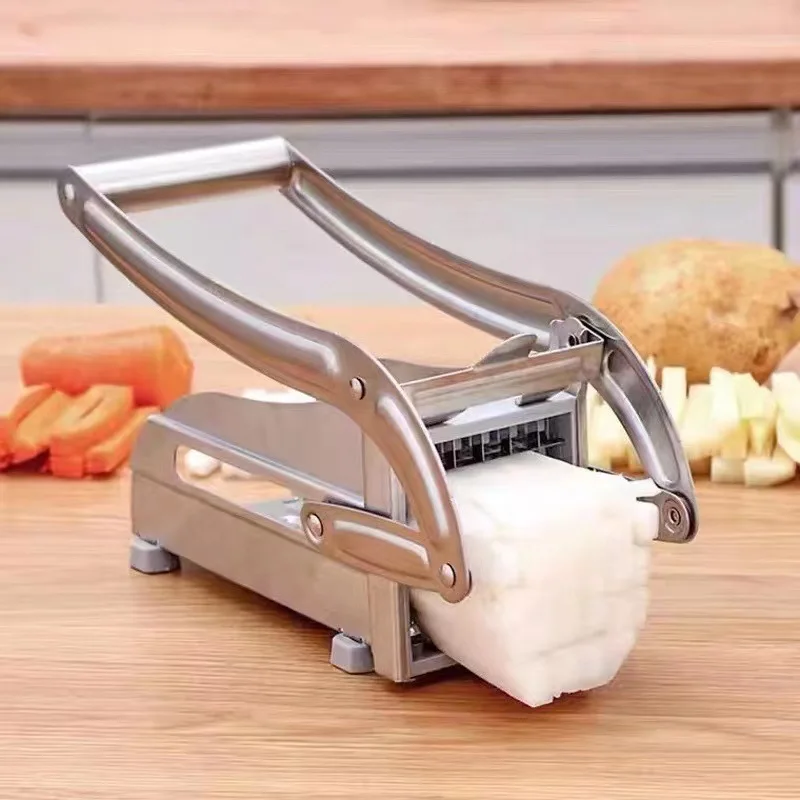 Manual Cutter French Fries Slicer Stainless Steel Potato Chips Maker Meat Chopper Dicer Cutting Machine Cooking Tool For Kitchen