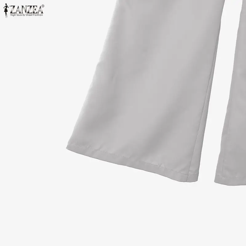 ZANZEA Women 2026 Spring Outfits Office 2 Piece Sets Elegant Long Sleeve Blazer Coats Pant Sets Fashion Solid OL Work Tracksuit