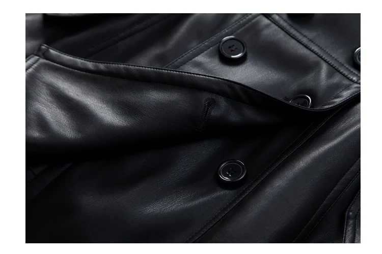 Mauroicardi Spring Fitted Black Skirted Soft Faux Leather Blazer Jacket Women Double Breasted Elegant Luxury Designer Clothes