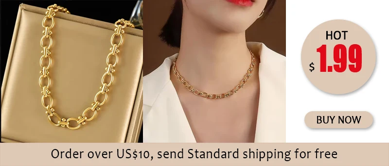 EILIECK 316L Stainless Steel Metal Fine Chain Bling Zirconia Necklace 18K Gold PVD Plated Waterproof Fashion Jewelry For Women