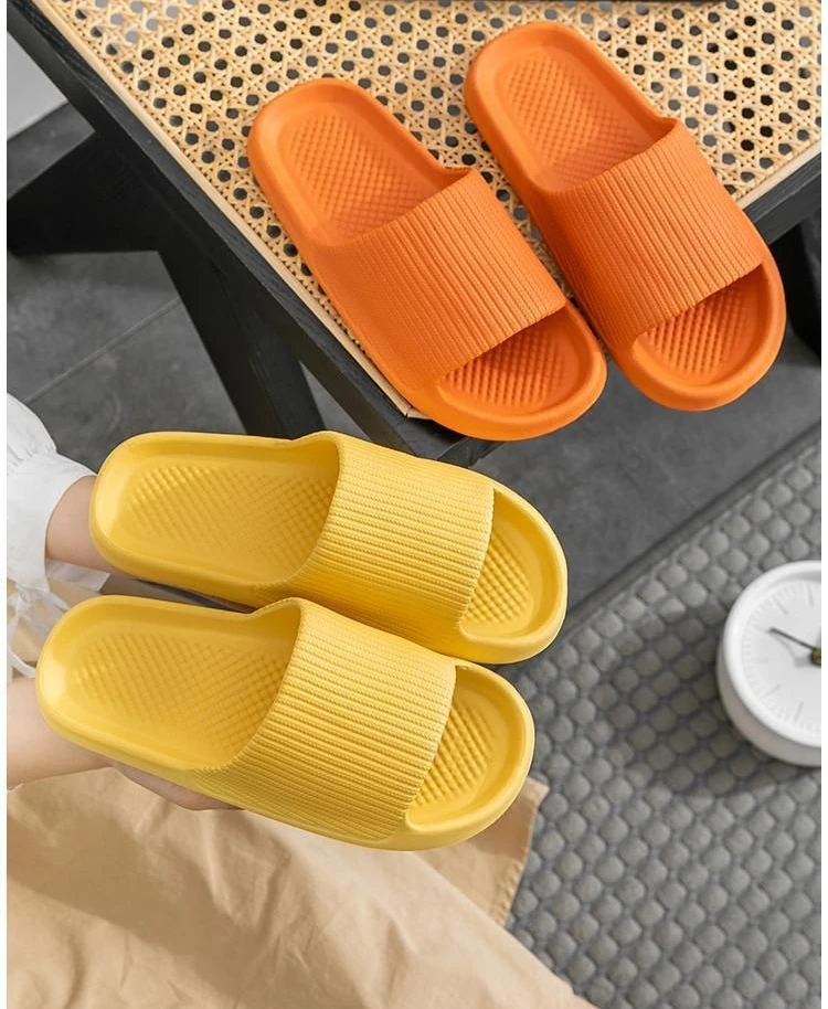 Thick Platform Bathroom Home Slippers Women Fashion Soft Sole EVA Indoor Slides Woman Sandals 2024 Summer Non-slip Flip Flops