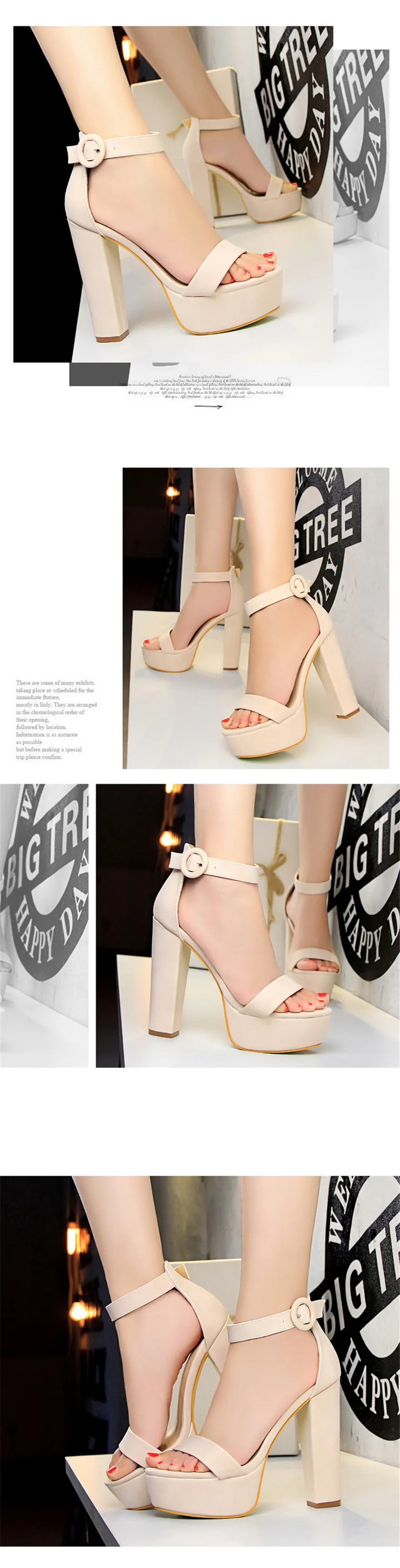 2025 Fashion Platform Open Toe Women's Sandals Super High Heels 13.5cm Ladies Party Shoes Female Soft Leather Buckle Bride Pumps