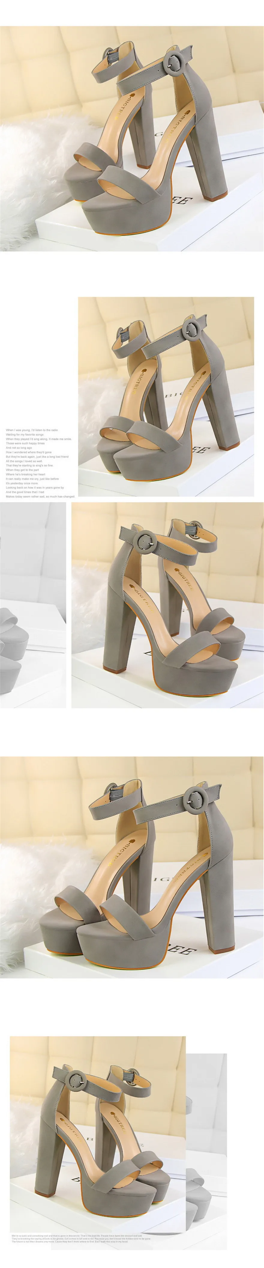 2025 Fashion Platform Open Toe Women's Sandals Super High Heels 13.5cm Ladies Party Shoes Female Soft Leather Buckle Bride Pumps