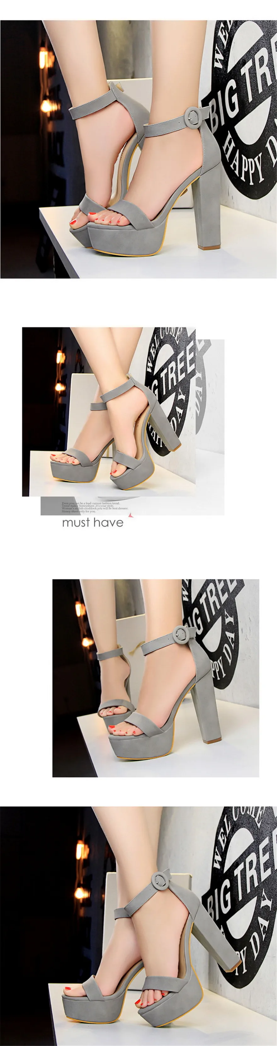 2025 Fashion Platform Open Toe Women's Sandals Super High Heels 13.5cm Ladies Party Shoes Female Soft Leather Buckle Bride Pumps