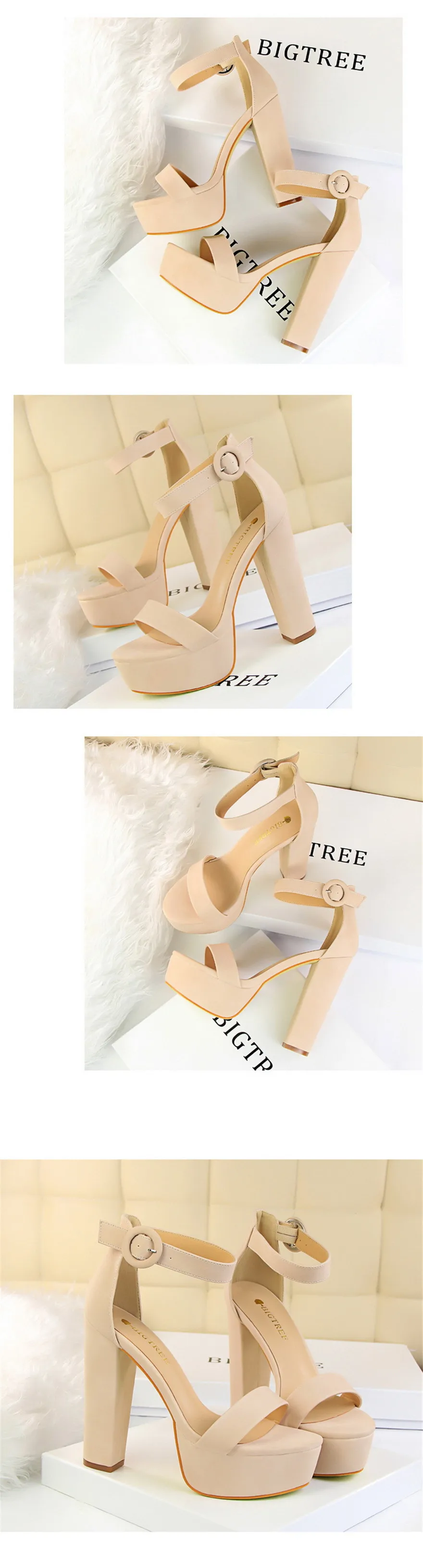 2025 Fashion Platform Open Toe Women's Sandals Super High Heels 13.5cm Ladies Party Shoes Female Soft Leather Buckle Bride Pumps