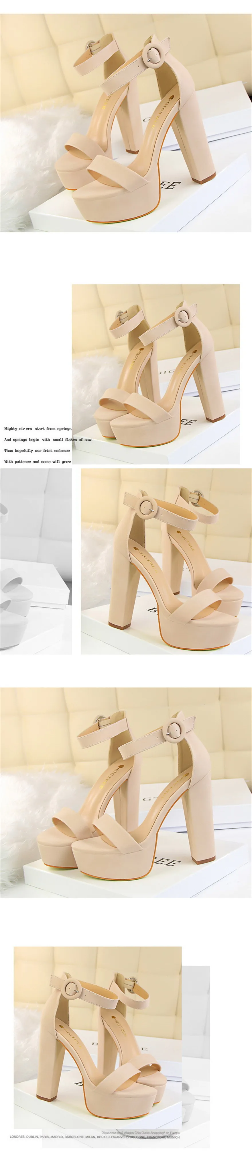 2025 Fashion Platform Open Toe Women's Sandals Super High Heels 13.5cm Ladies Party Shoes Female Soft Leather Buckle Bride Pumps