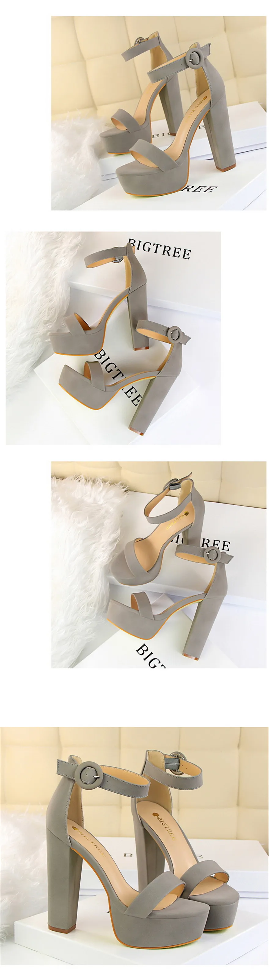 2025 Fashion Platform Open Toe Women's Sandals Super High Heels 13.5cm Ladies Party Shoes Female Soft Leather Buckle Bride Pumps