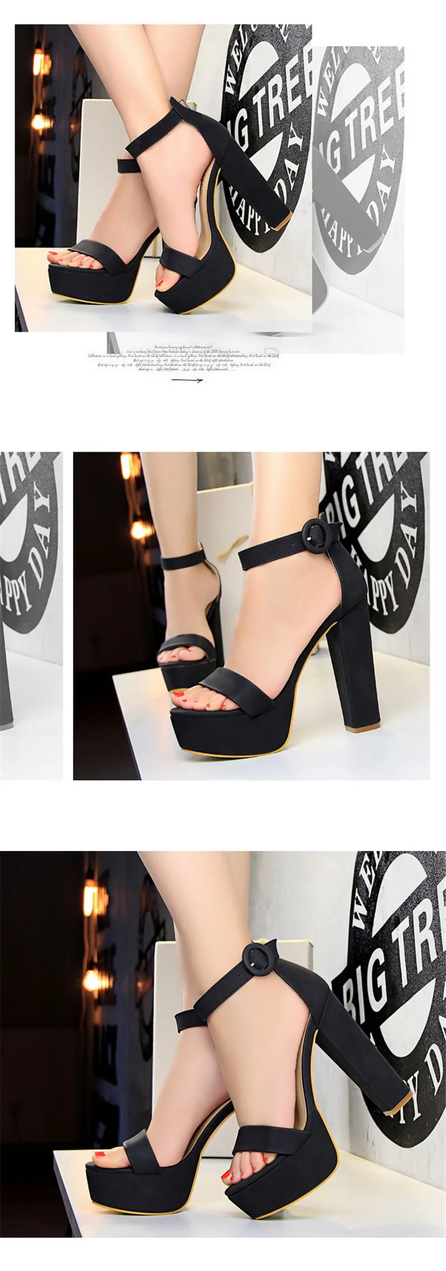 2025 Fashion Platform Open Toe Women's Sandals Super High Heels 13.5cm Ladies Party Shoes Female Soft Leather Buckle Bride Pumps