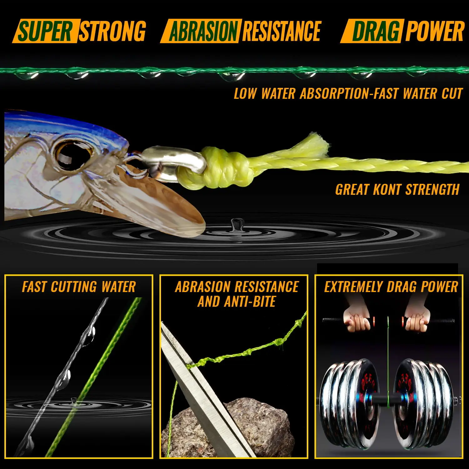 JOF 4 Braided X4 Strands 300M 100M Fly Fishing Line Multifilament Wire Pesca 10-85LB Carp Sea Saltwater Weave Extreme Japan