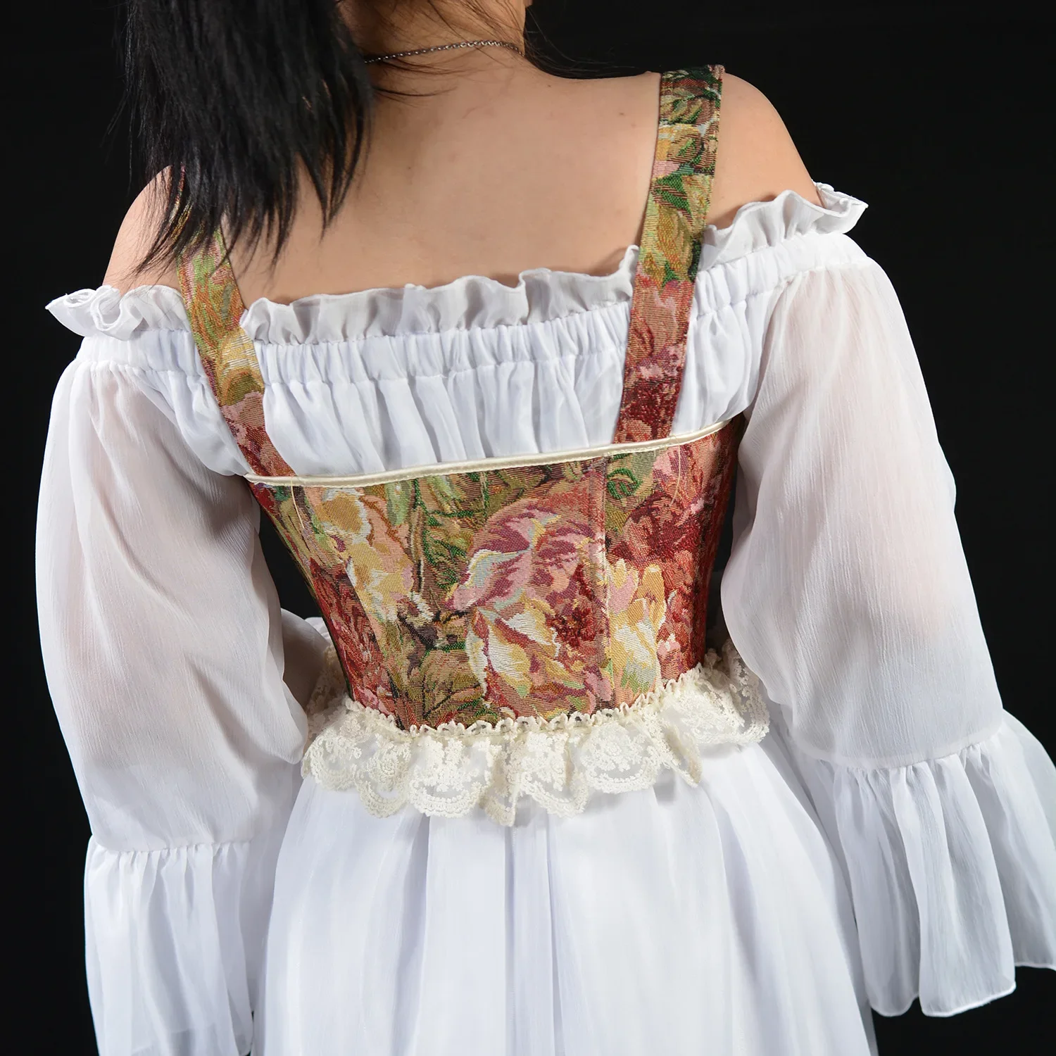 Lolita Tanks Corset Sexy Slimming Bandage Shapewear Women Evening Party Elegant Retro Bustier Top Streetwear Woman Clothes