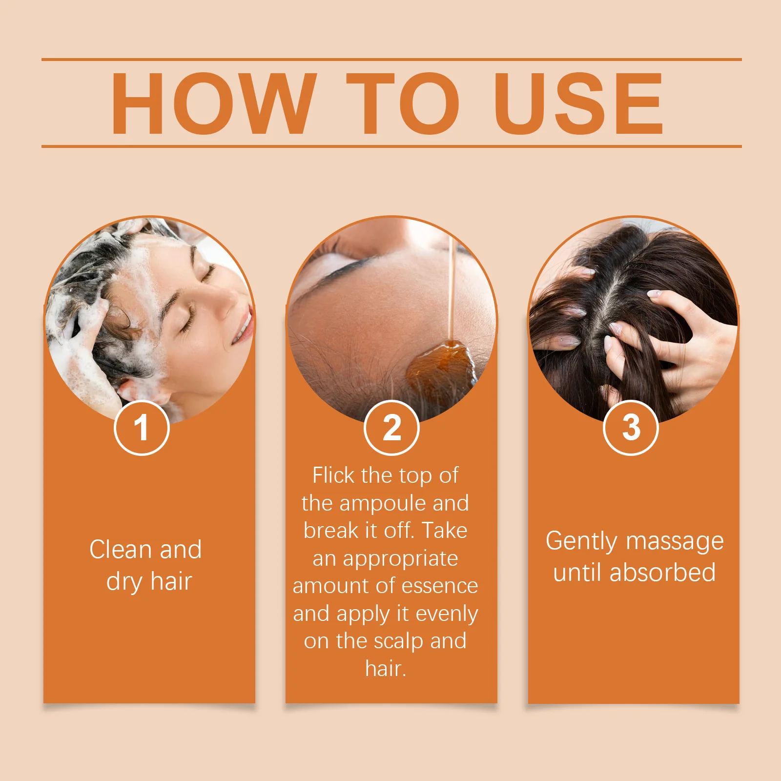 Hair Growth Serum Ampoules - Nourishing Scalp Serum for Promoting Hair Growth, Enhancing Follicle Health and Nutritive Care