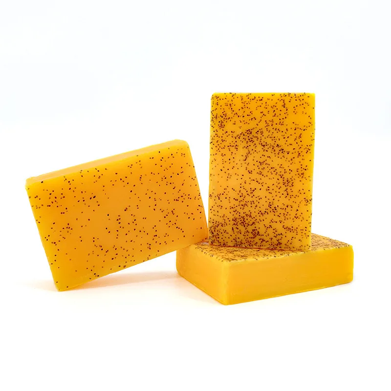 RDQCTQ 1pcs Turmeric Natural Bar Soap for Men, Lemon Kojic Acid Soap, Shower and Facial Soap -No Harsh Ingredients 100g