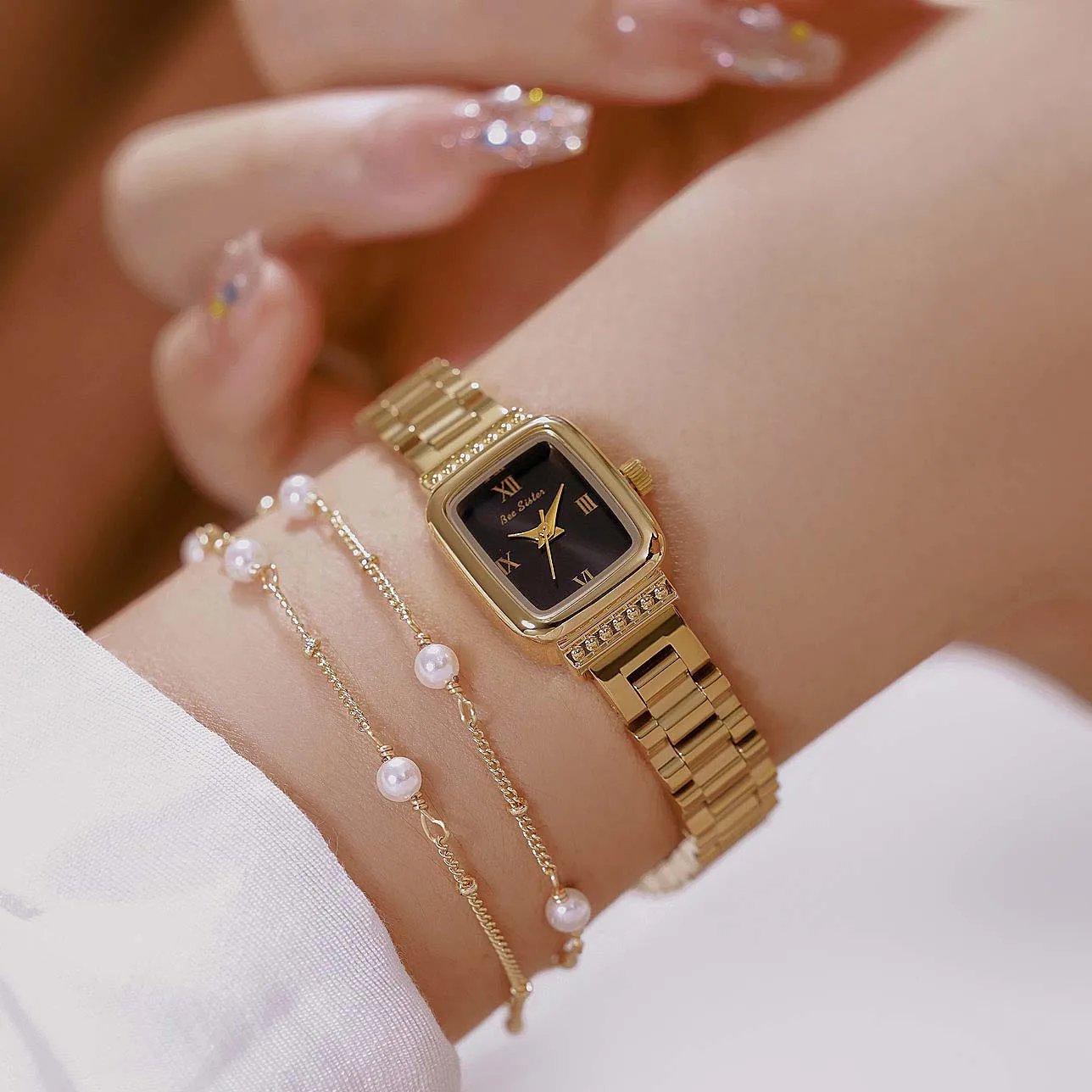 BS Women's Watch Classic Retro Style Polished Stainless Steel Women's Quartz Watch Gift часы женские наручные relogio feminino
