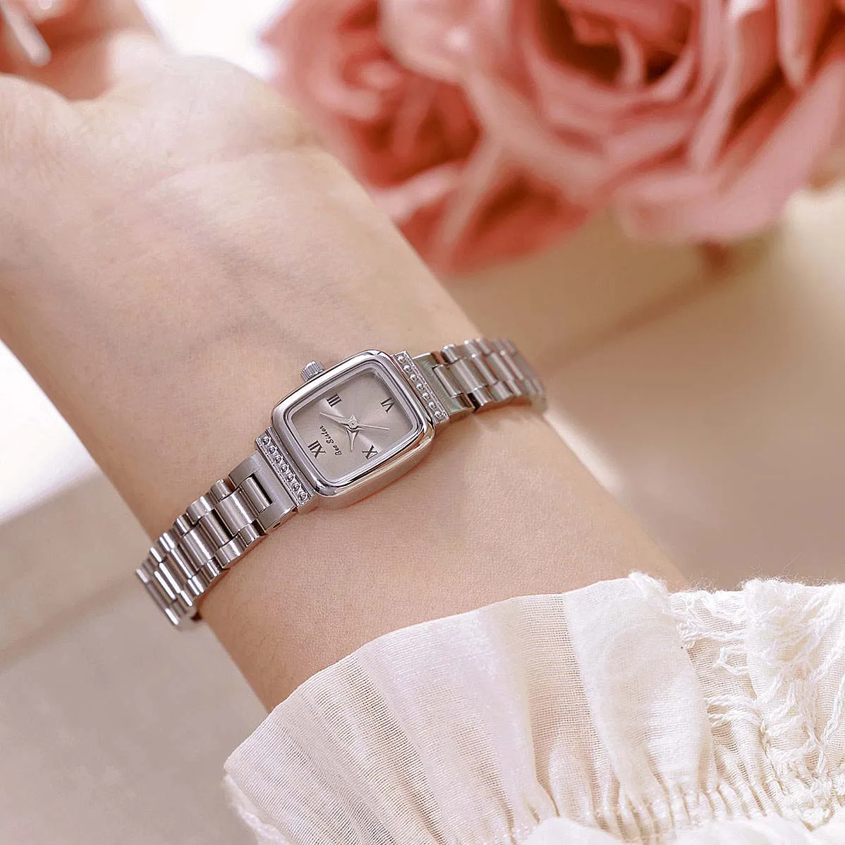 BS Women's Watch Classic Retro Style Polished Stainless Steel Women's Quartz Watch Gift часы женские наручные relogio feminino