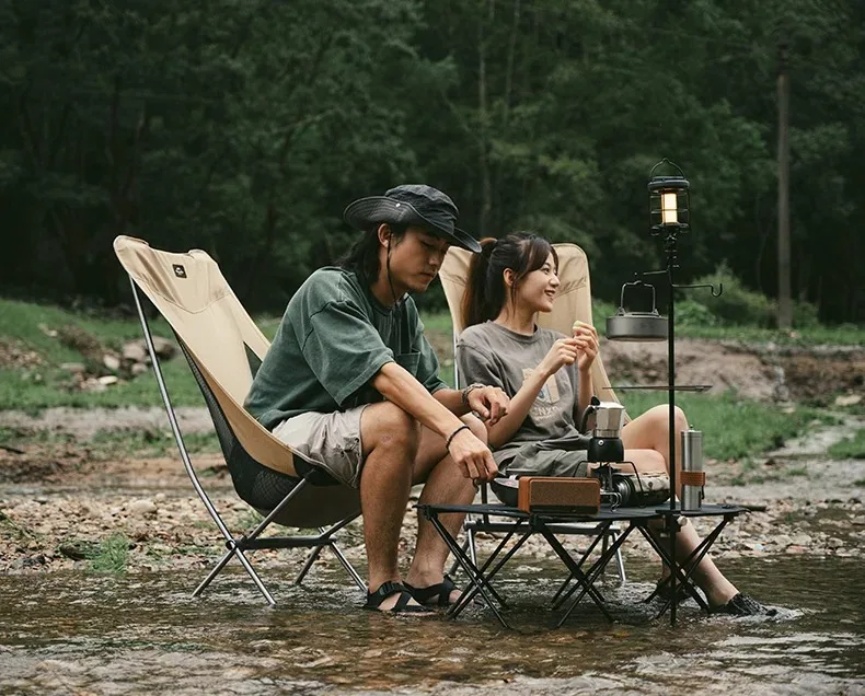 Naturehike Ultralight Folding Chair L04 150kg Load Capacity for Fishing Picnic Outdoor Hiking Moon Chair Portable Relax Chair