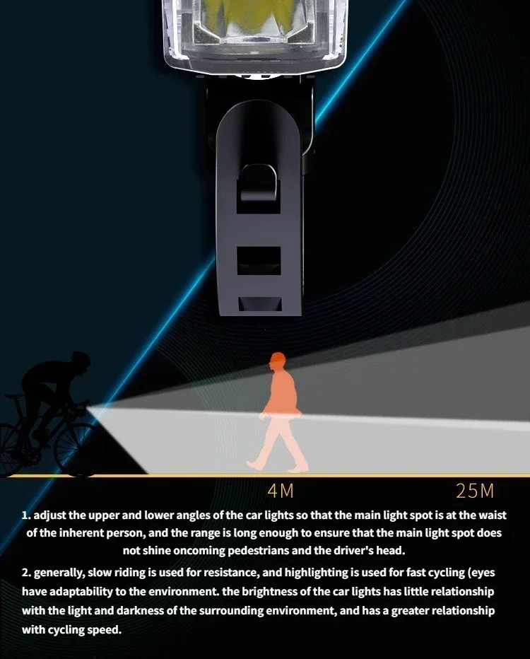 3000Lumen Bike Headlight with 2000mAh Power Bank IPX6 USB Rechargeable Handlebar Flashlight for MTB Road Cycling