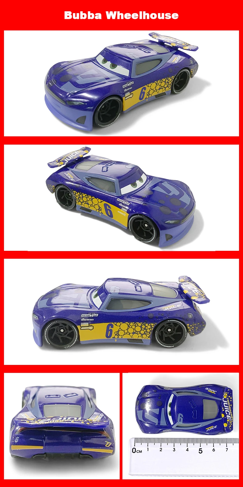 Original Pixar Cars 3 Anime Figure School Bus Cartoon Model Cars 1:55 Metal Die Casting Alloy Cars Child Toys Birthday Gifts