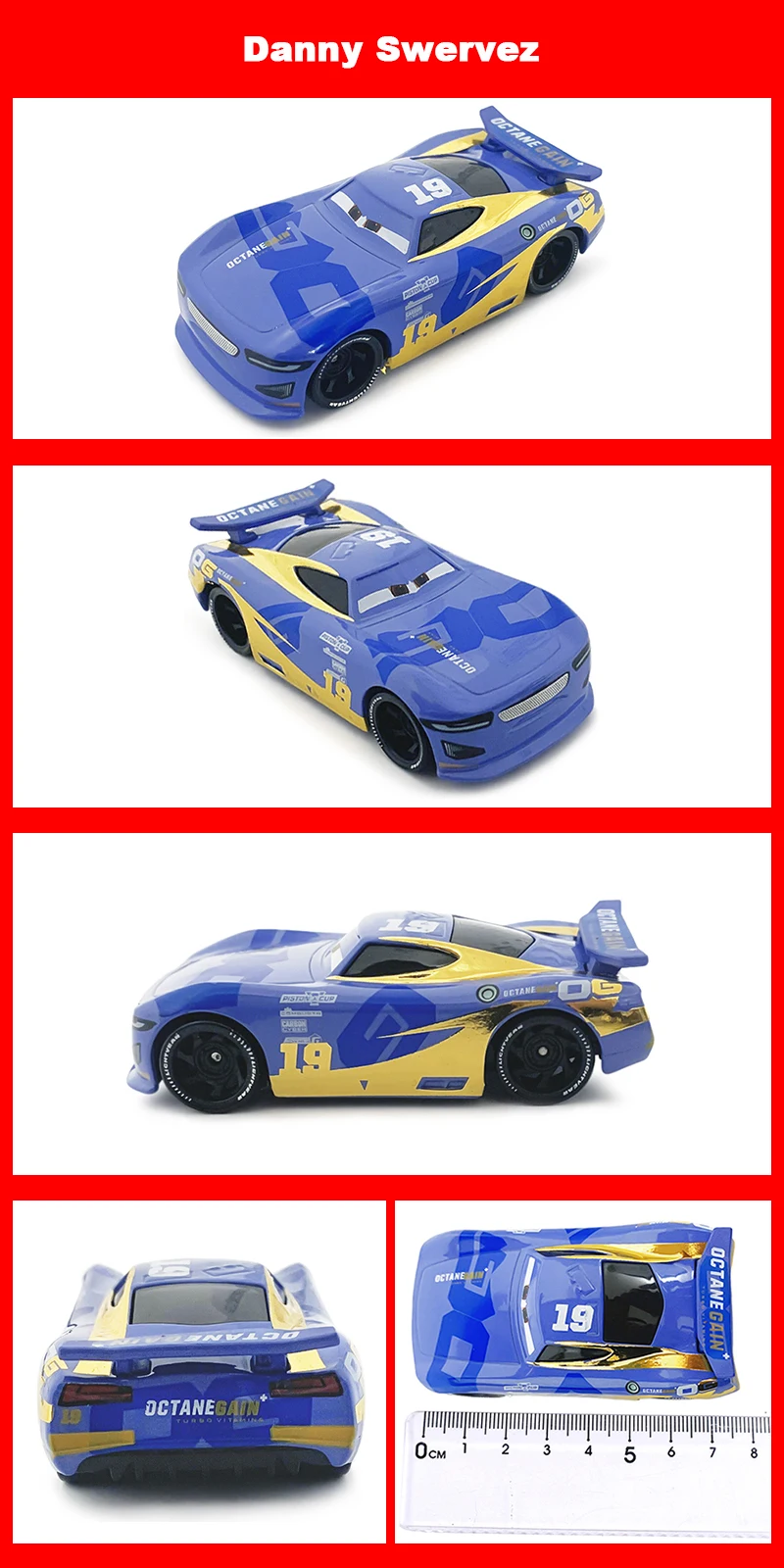 Original Pixar Cars 3 Anime Figure School Bus Cartoon Model Cars 1:55 Metal Die Casting Alloy Cars Child Toys Birthday Gifts